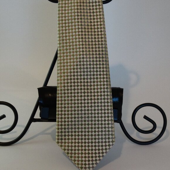 Corsini 100% Silk Neutral colors SEVEN FOLD Tie 58" x 3.125" - Picture 1 of 6